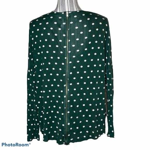 Zara Basic Special Edition Polka Dot Top M - Picture 3 of 14